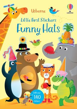 portada Little First Stickers Funny Hats (en Inglés)