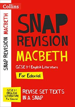 portada Macbeth: New Grade 9-1 Gcse English Literature Edexcel Text Guide (Collins Gcse 9-1 Snap Revision) (en Inglés)