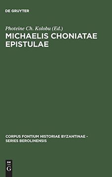 portada Michaelis Choniatae Epistulae (en Greek)