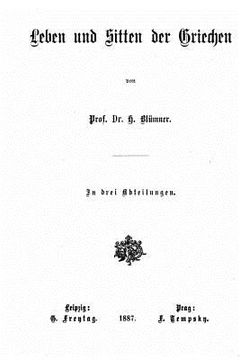 portada Leben und Sitten der Griechen (in German)