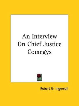 portada an interview on chief justice comegys (en Inglés)