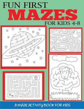 portada Fun First Mazes for Kids 4-8: A Maze Activity Book for Kids (Maze Books for Kids) 