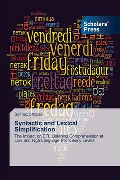 portada Syntactic and Lexical Simplification (en Inglés)
