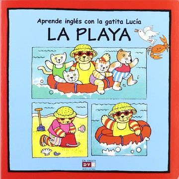 portada Playa. aprende ingles con la gatita lucia (in Spanish)
