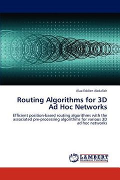 portada routing algorithms for 3d ad hoc networks (en Inglés)