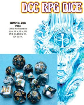 portada DCC RPG Dice Set Elemental Dice: Water (en Inglés)