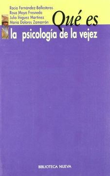 portada Que es la Psicologia de la Vejez (in Spanish)