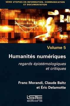 portada Humanites Numeriques - Regards Epistemos (in French)