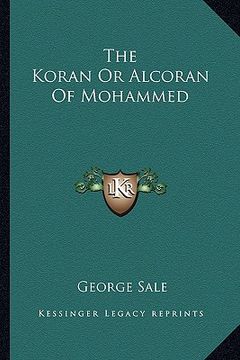 portada the koran or alcoran of mohammed (en Inglés)