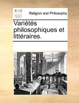 portada Varits Philosophiques Et Littraires. (en Francés)