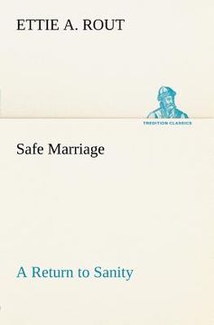 portada safe marriage a return to sanity (en Inglés)