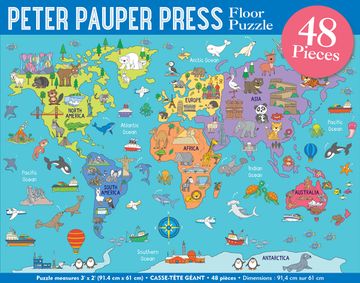 portada World Map Floor Puzzle (in English)