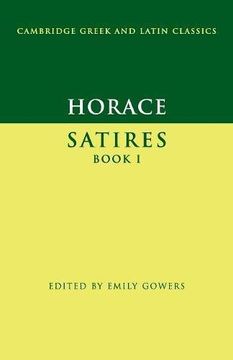 portada Horace: Satires Book i Paperback (Cambridge Greek and Latin Classics) (in English)