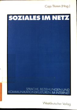 portada Soziales im Netz: Sprache, Beziehungen und Kommunikationskulturen im Internet. (in German)