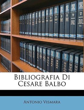 portada Bibliografia Di Cesare Balbo (en Latin)