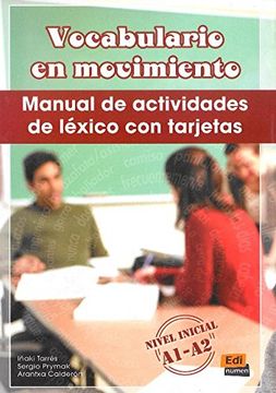 portada Vocabulario En Movimiento Inicial A1-A2 Manual de Actividades de Léxico Con Tarjetas