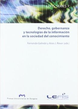 portada derecho, gobernanza y tecnologias de la informacion en la sociedad del conocimie (in Spanish)