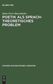portada Poetik als Sprachtheoretisches Problem (en Alemán)
