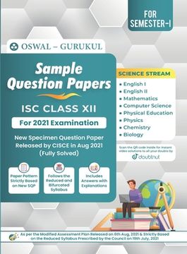 portada Sample Question Papers - Science Stream: ISC Class 12 for 2022 Examination