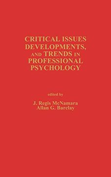 portada Critical Issues, Developments, and Trends in Professional Psychology: Volume 1 (en Inglés)