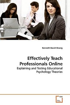 portada effectively teach professionals online (en Inglés)