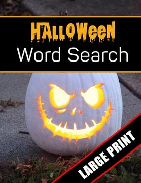 portada Halloween Word Search Large Print: 96 Word Search Activities for Everyone (Holiday Word Search)