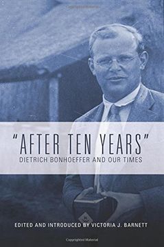 portada "After Ten Years": Dietrich Bonhoeffer and Our Times