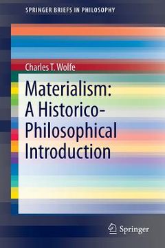 portada Materialism: A Historico-Philosophical Introduction (en Inglés)