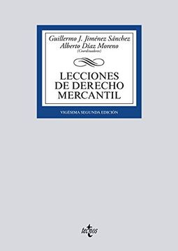 portada Lecciones de Derecho Mercantil (in Spanish)