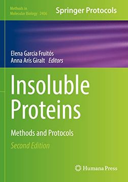 portada Insoluble Proteins: Methods and Protocols (Methods in Molecular Biology, 2406) (en Inglés)