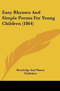 portada easy rhymes and simple poems for young children (1864) (in English)