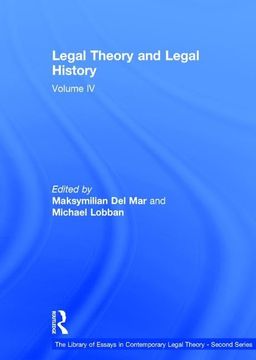 portada Legal Theory and Legal History: Volume IV (en Inglés)