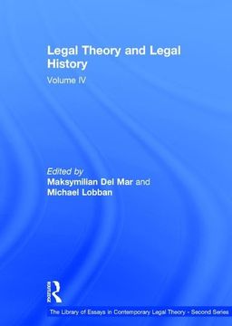 portada Legal Theory and Legal History: Volume IV