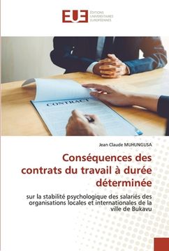 portada Conséquences des contrats du travail à durée déterminée (in French)