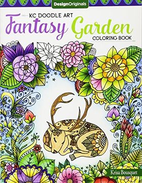 portada KC Doodle Art Fantasy Garden Coloring Book (en Inglés)