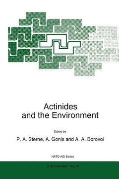 portada actinides and the environment (en Inglés)