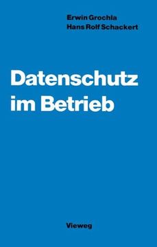 portada Datenschutz im Betrieb: Organisation und Wirtschaftlichkeitsaspekte (German Edition)