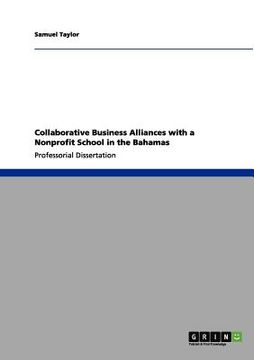 portada collaborative business alliances with a nonprofit school in the bahamas (in English)