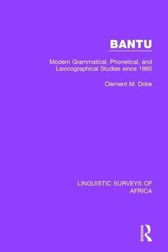 portada Bantu: Modern Grammatical, Phonetical and Lexicographical Studies Since 1860