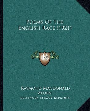 portada poems of the english race (1921) (in English)