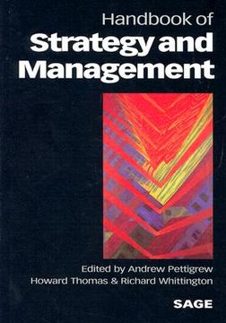portada handbook of strategy and management (in English)