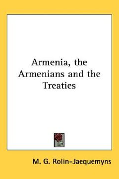 portada armenia, the armenians and the treaties (en Inglés)