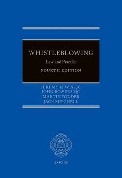 portada Whistleblowing: Law and Practice (en Inglés)