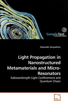 portada light propagation in nanostructured metamaterials and micro-resonators (en Inglés)