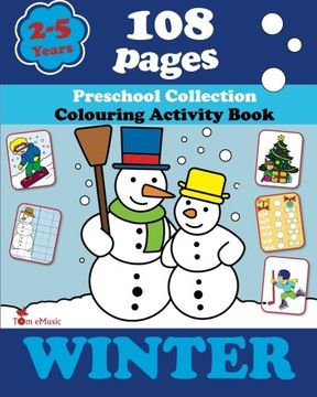 portada Winter: Coloring and Activity Book with Puzzles, Brain Games, Mazes, Dot-to-Dot & More for 2-5 Years Old Kids: Volume 1 (Coloring Activity Book)