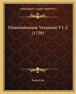 portada Dissertationum Variarum V1-2 (1759) (in Latin)