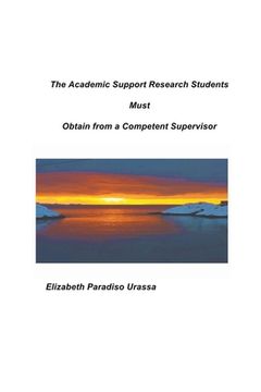 portada The Academic Support Research Students Must Obtain from Supervisors (en Inglés)