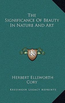 portada the significance of beauty in nature and art (in English)