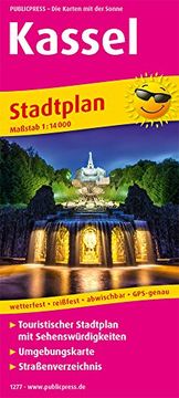 portada Kassel: Touristischer Stadtplan mit Sehenswürdigkeiten und Straßenverzeichnis. 1: 14000 (Stadtplan / sp) (en Alemán)