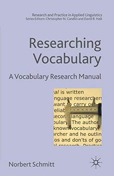 portada Researching Vocabulary: A Vocabulary Research Manual (Research and Practice in Applied Linguistics) (en Inglés)